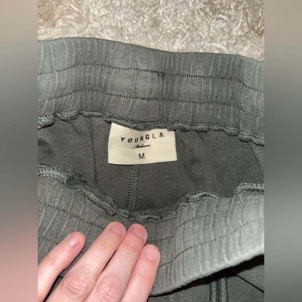YoungLA Dark Green Joggers - Picture 3 of 6